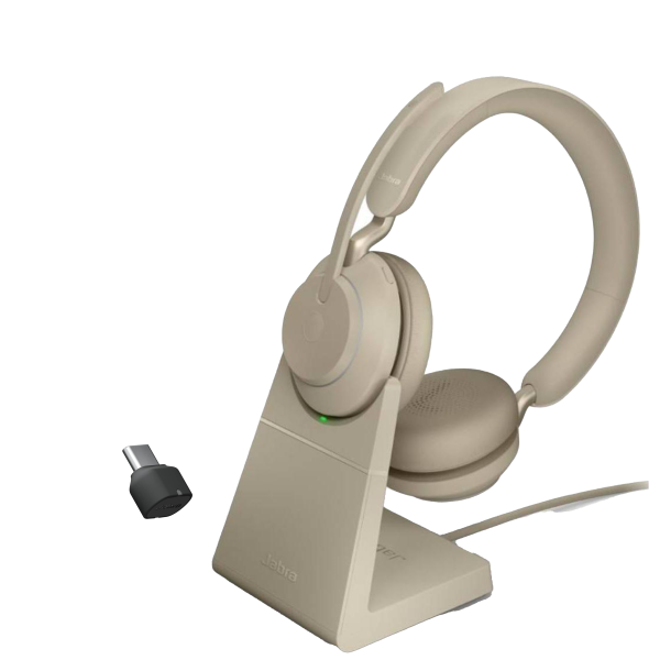 Jabra Evolve2 65 Link380c UC Stereo Stand Beige	